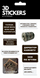 3D stickers "Ukrainian Entrepreneur" Set of 12 stickers