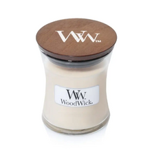 Scented candle with vanilla aroma Woodwick Mini Vanilla Bean 85g