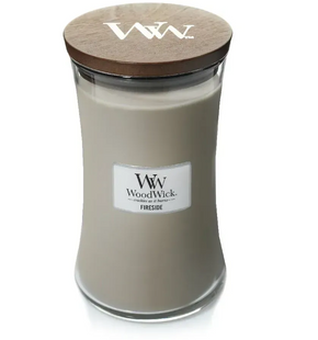 Ароматична свічка з ароматом копченого дерева та яблучної шкірки Woodwick Large Fireside 609 г
