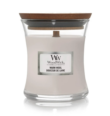 Ароматична свічка з ароматом теплої шерсті Woodwick Mini Warm Wool 85 г