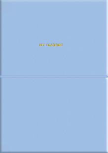 Undated planner A5 Soft Blue
