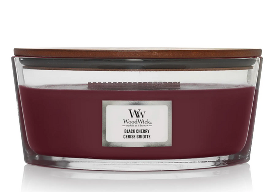 Woodwick Ellipse Black Cherry scented candle 453 g