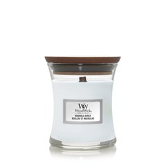 Scented candle with notes of magnolia and birch Woodwick Mini Magnolia birch 85 g