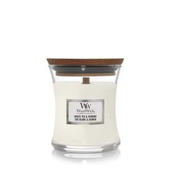 Scented candle Woodwick Mini White Tea and Jasmine 85 g