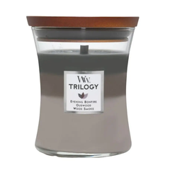 Three-layer Scented Candle Woodwick Medium Trilogy Cozy Cabin 275 г