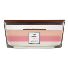 Scented candle with delicate notes Woodwick Ellipse Trilogy Blooming Orchard 453 g