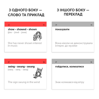 Картки для вивчення - Irregular Verbs