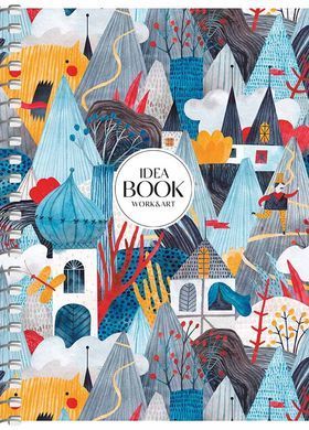 Notebook for notes, spiral on the side, A6/80 sheets, squared, white block, 60g/m2, cardboard, UV varnish, Student